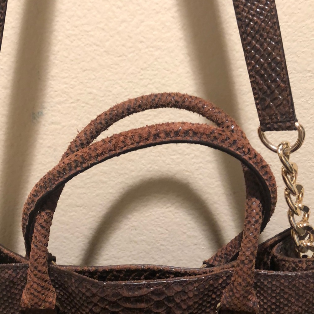 Michael Kors Satchel Brown Python Print. E - image 6
